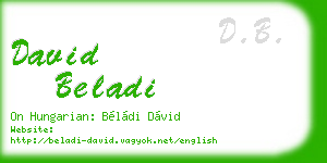 david beladi business card